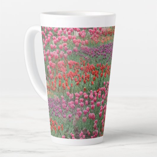Tasse Latte Champ De Tulipes (Angle gauche)