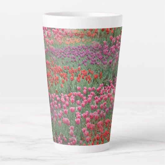 Tasse Latte Champ De Tulipes (Devant)