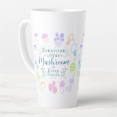 Tasse Latte Champignons colorés (Angle gauche)