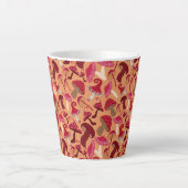 Tasse Latte Champignons mignons (Devant)