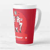 Tasse Latte Champions de danse de salle de bal (Angle droit)