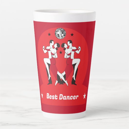 Tasse Latte Champions de danse de salle de bal (Devant)