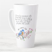 Tasse Latte Chanson dans votre coeur Amitié (Angle gauche)