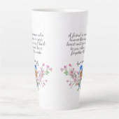 Tasse Latte Chanson dans votre coeur Amitié (Devant)
