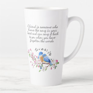 Tasse Latte Chanson dans votre coeur Amitié