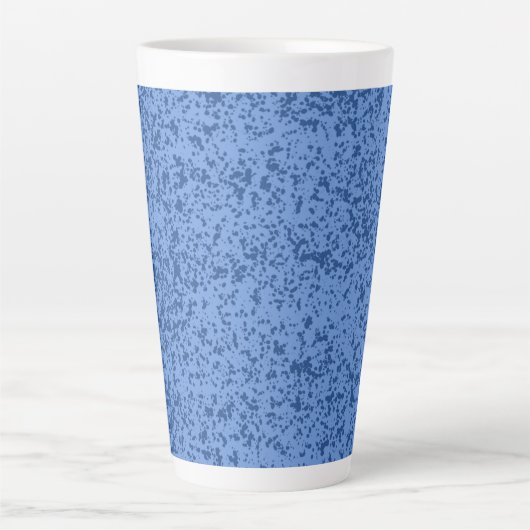 Tasse Latte Chaos aux points bleus (Devant)