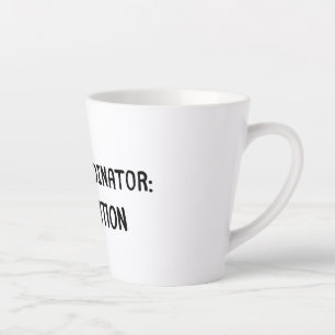 Tasse Latte Chaos Coordonnateur-Man Edition