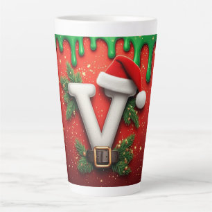 Tasse Latte Chapeau de Sabta festif V pour décoration d'hiver
