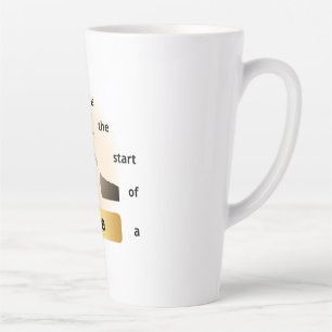 Tasse Latte « Chaque chute est le début d'une ascension – Saut