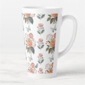 Tasse Latte Charme à fleurs avec ailes de papillon (Droite)