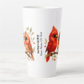 Tasse Latte Charme Cardinal du Nord (Devant)