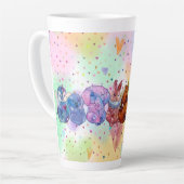 Tasse Latte Charms Chanceux (Angle gauche)