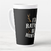 Tasse Latte Chasseur Préférerait Chasser (Angle gauche)