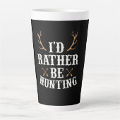 Tasse Latte Chasseur Préférerait Chasser (Devant)