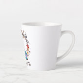 Tasse Latte Chat aux sorcières mignonne et Punny (Droite)