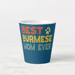 Tasse Latte Chat Birmane Maman Propriétaire Éleveur Amoureux C