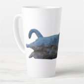 Tasse Latte Chat britannique Shorthair Kitty assis de côté (Angle gauche)