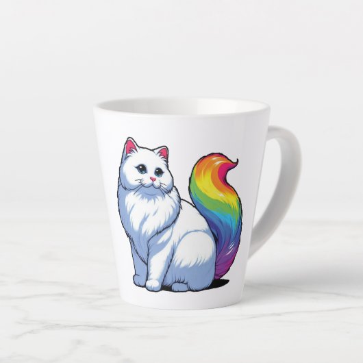Tasse Latte Chat Cosmique (Angle droit)