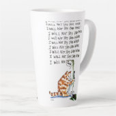 Tasse Latte Chat de mauvais mots (Angle droit)