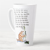 Tasse Latte Chat de mauvais mots (Angle gauche)