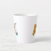 Tasse Latte Chat de pêche (Devant)