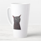 Tasse Latte Chat déconnecté, déconnecté (Angle gauche)