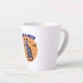 Tasse Latte Chat d'Halloween (Angle droit)