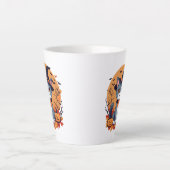 Tasse Latte Chat d'Halloween mignonne (Devant)