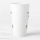 Tasse Latte Chat Drôle Je T'Aime Papa Un Trou Beaucoup (Devant)