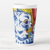 Tasse Latte Chat et ses chatons (Devant)