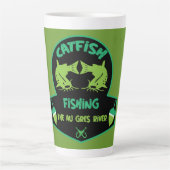 Tasse Latte Chat Fishing Au Gres (Devant)