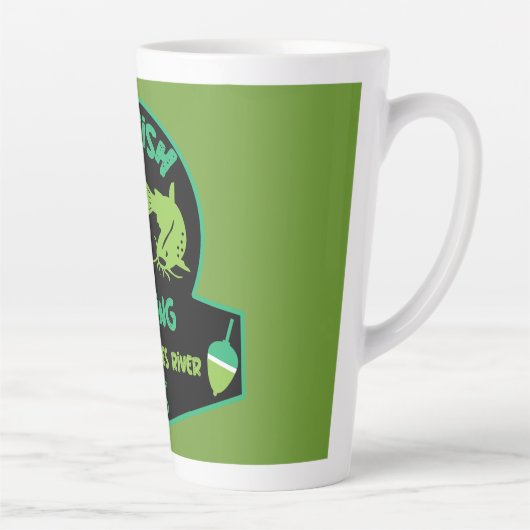 Tasse Latte Chat Fishing Au Gres (Droite)