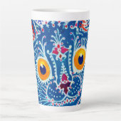 Tasse Latte Chat gothique bleu (Devant)