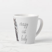 Tasse Latte Chat gris (Angle droit)
