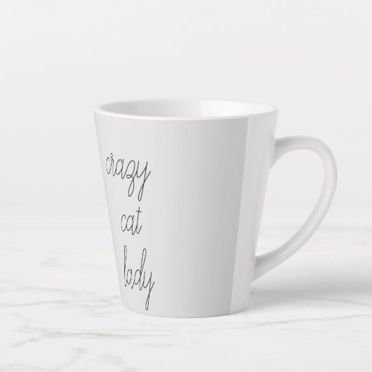 Tasse Latte Chat gris (Droite)