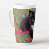 Tasse Latte Chat Gustav Klimt Tuxedo (Angle gauche)