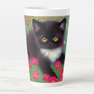 Tasse Latte Chat Gustav Klimt Tuxedo
