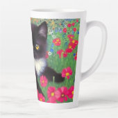 Tasse Latte Chat Gustav Klimt Tuxedo (Droite)