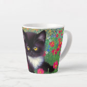 Tasse Latte Chat Gustav Klimt Tuxedo (Angle droit)