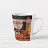 Tasse Latte Chat Halloween Kitty (Droite)