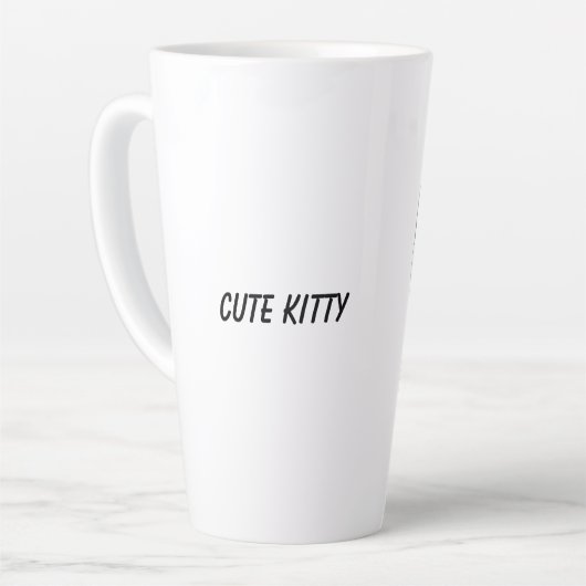 Tasse Latte chat mignon (Angle gauche)