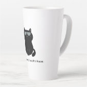 Tasse Latte Chat mignon et drôle (Angle droit)