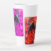 Tasse Latte Chat noir bicolore (Devant)
