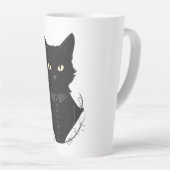 Tasse Latte Chat noir enchanté de Salem (Angle droit)