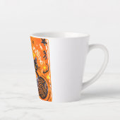 Tasse Latte Chat noir orange (Droite)
