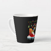 Tasse Latte Chat Noir Présent De Mon Noël (Angle gauche)