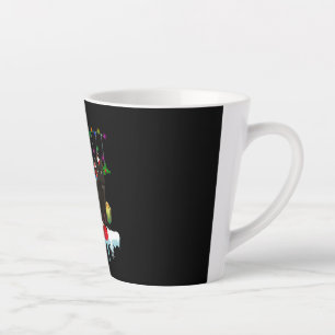 Tasse Latte Chat Noir Présent De Mon Noël