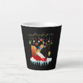 Tasse Latte Chat Noir Présent De Mon Noël (Devant)