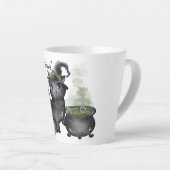Tasse Latte Chat noir sorcière | Vibes sorcières (Angle droit)