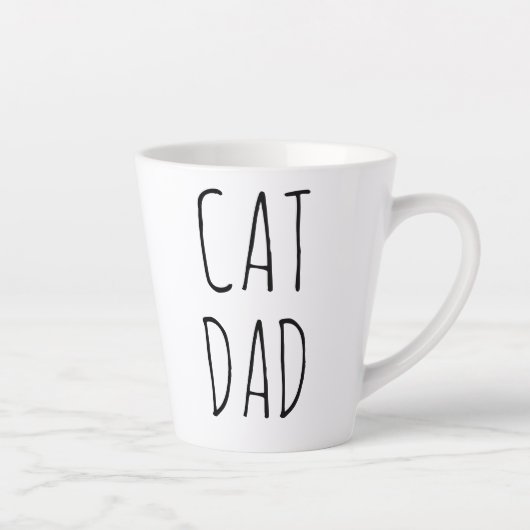 Tasse Latte "Chat Papa" Simple Farmhouse moderne (Droite)